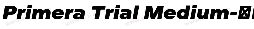 Primera Trial Medium字体转换